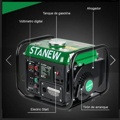 Planta / Generador Portátil Stanew 1000W Monofásico 110A Gasolina - 2/3