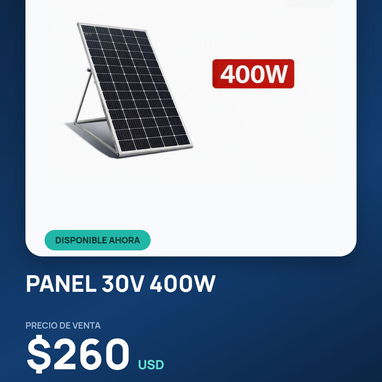 Panel Solar de 400W con base y cable de 3 metros - 2/3