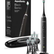 Cepillo de dientes eléctrico Aquasonic Black Series con 8 cabezales y estuche de viaje 🌐 - Img 56985457