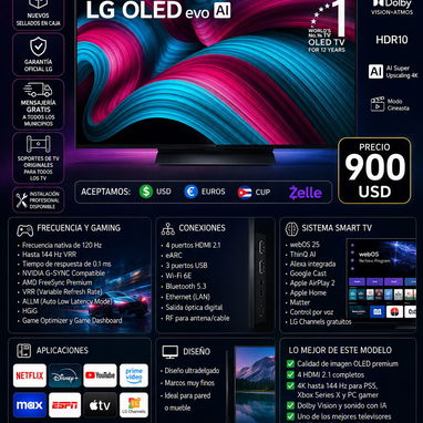 🔥📺 LG OLED evo AI C5 48” 4K 2026 – NUEVO SELLADO EN CAJA 🔥📺📞53321047 - Img 123424813