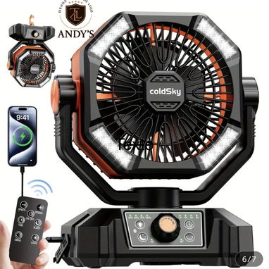 Ventiladores recargables coldsky de 20000mah, doble aspa y doble motor. - Img 124540530
