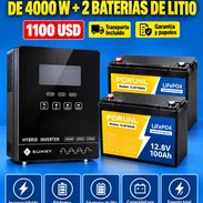 KIT SOLAR SUMRY DE 4000 W + 2 BATERÍAS DE LITIO - Img 58442264