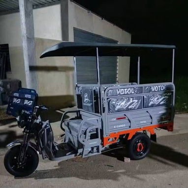 Triciclo eléctrico Mishozuki con techo 1200 W, 500 kg de carga - 3/5