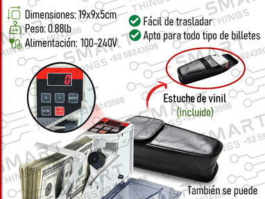 Máquina contadora de billetes* Contadora billete/ Contador de dinero sencillo/ Contador de dinero portable - Img main-image