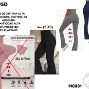Licras de cintura alta, acampanadas con control de abdomen. Elasticidad Alta - Img 57529514