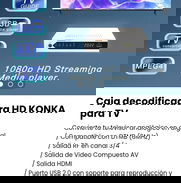 Caja decodificadora HD KONKA para TV. Nueva - Img 49757293