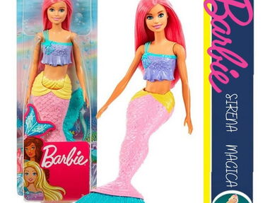 HERMOSA Barbie Dreamtopia Sirena Mágica - Muñeca Original, Sellada en Caja - Img 32802141