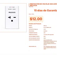 Protector Milexus para Equipos Eléctricos en General 20A 220V VPT#-0255 - Img 55666873