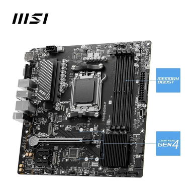 MSI PRO B650M-P V1 - Placa Base Micro-ATX AM5, DDR5, PCIe 4.0, M.2 Gen4, LAN 2.5G 🌐 191.64 USD - 3/7