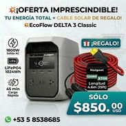⚡️ ECOFLOW DELTA 3 CLASSIC + CABLE SOLAR XT60 (GIFT) ⚡️ - Img 54338329