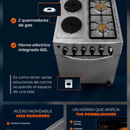 📣 **Nuevamente Disponible. *Cocina HÍBRIDA de Gas y Electrica* marca EÒN, Acero inoxidable. 💵 - Img 57687240