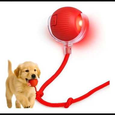 PELOTA INTERACTIVA CON RUEDAS Y CORDÓN PARA PERROS Y GATOS - Img 126208288