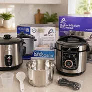 Combo Olla Multifuncional Analógica Wynwood 6L 90 minutos + Arrocera All Novu 12 Tazas Inoxidable $125 USD Transporte - Img 56309271