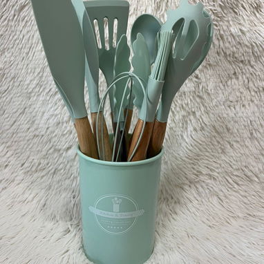 Set de utensilios de silicona (11 piezas(UH) - 4/6