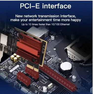 FENVI 2,5G PCI-E a tarjeta de red RJ45 Chip RTL8125B 100/1000Mbps 2,5Gbps adaptador de controlador LAN con cable Etherne - Img 87275892