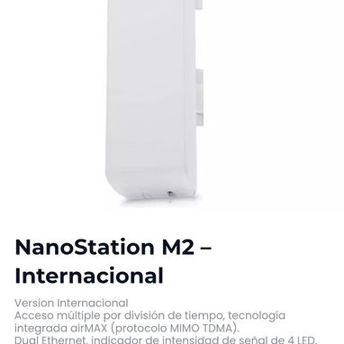 NanoStation m2 y m5 internacional sellado garantia somos.tienda fisica 54741004 - Img 117916008