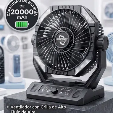 Ventiladores recargables de 20 000 mAh con Luces. Entrega gratis. Detalles en cada foto - Img 126165124