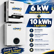 ⭕️ Kit solar 📍6kw de inversor ➕️10kw de batería📍Transporte GRATIS ‼️ - Img 58177265