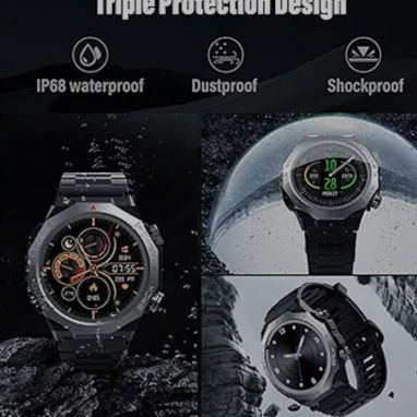 40 USD SMARTWATCH S10 BISSEL ACERO INOXIDABLE ESTILO MILITAR SUPER BUENO DE BUENA AUTÓNOMIA A PRUEBA DE AGUA,  DURACIÓN - Img 122672712