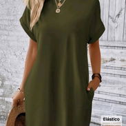 VESTIDO VERDE CASUAL TALLA M Y S, SHEIN. NUEVO - Img 54697394