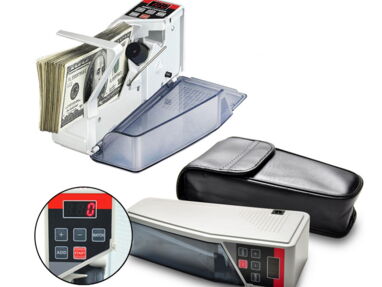 Máquina contadora de billetes* Contadora billete/ Contador de dinero sencillo/ Contador de dinero portable - Img 56834886