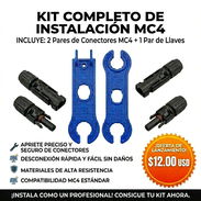 KIT COMPLETO DE INSTALACIÓN MC4 (LLAVES MC4 + CONECTORES) 🛠️ - Img 54920363