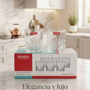 Set de 6 Vasos de Cristal Elegantes 230ml - Img 57838514