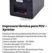 Impresora térmica para PDV- Xprinter. Nueva - Img 49030776