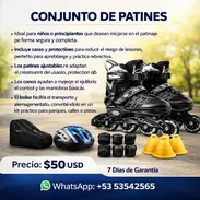 Patines + Casco + Rodilleras/Coderas/Muñequeras + 3 Conos + 1 Bolso de Transporte - Img 55995644