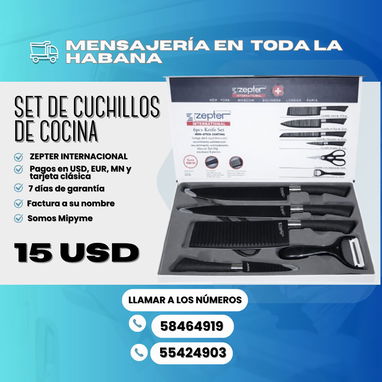 🍴 SETS DE CUCHILLOS DE VARIOS MODELOS  💲12 USD Y 💲15 USD - Img 114298622