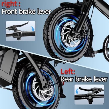 Bicicleta eléctrica plegable ligera de 14 pulgadas - 9/10