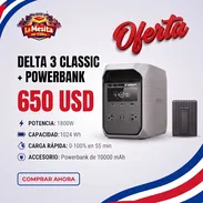 Estación EcoFlow Delta 3 Classic con Powerbank Inalámbrico Incluido - Img 58177240