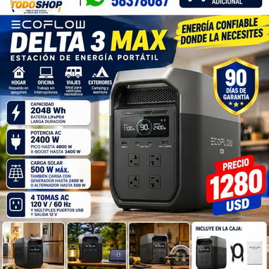 ECOFLOW DELTA 3,DELTA 3 MAX Y DELTA 3 ULTRA NUEVAS EN CAJA!!! - 2/3