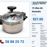 OLLA DE PRESIÓN DE ROSCA 5L MILEXUS VPT-0379 - Img 55992875