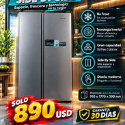 🧊 INVERTER 🧊 REFRIGERADOR SIDE BY SIDE HISENSE DE 14 PIES. TENEMOS MENSAJERIA CON FACTURA Y GRANATÍA. 📲 54833699 - Img 57829502