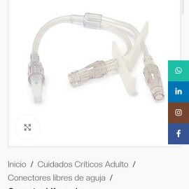 Conector libre de aguja. Bifurcado - Img 98878475