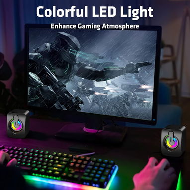 🔊​ BOCINAS PARA PC DE COLORES LEDS 🔊​ STEREO 🔊​ USB + PLUG 3.5 🔊​  5.887.23.60 - Img 103584474