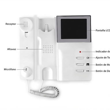 📺 AMOCAM – Sistema de Cámara Videoportero con Monitor LCD 4.3”  🌐 - 4/5