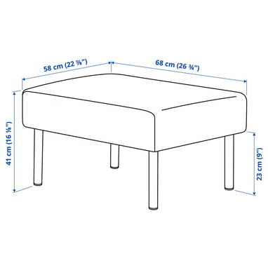 VENDO SOFA DE IKEA CON OTTOMAN NUEVO EN SU CAJA | SECTIONAL | SOFA EN L | APOYA PIES | JUEGO DE SALA | OTOMAN - Img 99182599