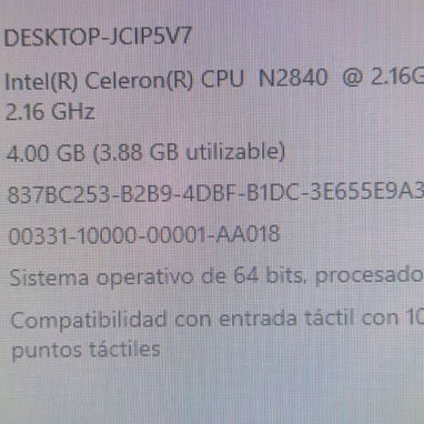 EQUIPO ALL IN ONE DE 4TA GENERACION MUY BIEN CUIDADO, ME PUEDO AJUSTAR, COMPLETAMENTE TACTIL, AL 52843801 - 2/3