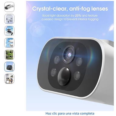 ARCCTV Cámara de seguridad solares inalámbricas para exteriores cámaras 2K sin suscripción - Img 121181091