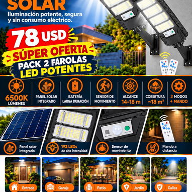 Lámparas LED Solares Luces Led - 5/8