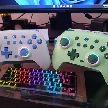 🎮 Mando Gamer 🎮 🎮Control Gamer🎮 Inalámbrico para Nintendo Switch / PC / Android – Precisión, potencia y estilo RGB - Img 121271895