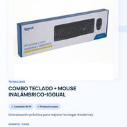✨ *COMBO TECLADO + MOUSE INALÁMBRICO‑IGGUAL* - Img 56518944