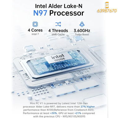 馃毃馃毃-63987670-Mini PC Acemagik Vista-Mini V1, 12da Generaci贸n, Intel N95 @3.4Ghz, 16Gb DDR4, 256Gb SSD NUEVA en caja馃毃馃毃 - Img 115922724