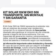 Kit solar con y sin montaje y garantía - Img 55979771