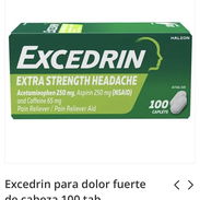 Excedrin para dolor fuerte de cabeza 100 tab 24 usd - Img 54623019