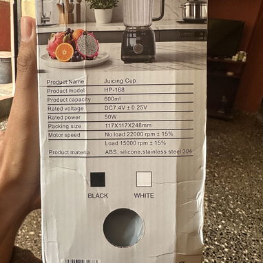 BATIDORA PORTÁTIL DE 600 ML DE CAPACIDAD - 5/5