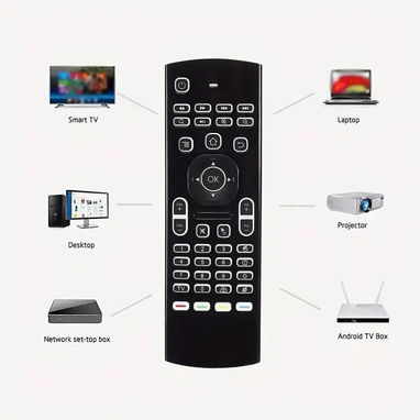 MX3 Air Mouse, un dispositivo multifuncional diseñado para Smart TVs, Android TV Boxes, mini PCs y HTPCs. - Img 100386953
