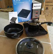 Cocina de Inducción sencilla Milexus 1200w incluye juego de 3 cazuelas 130 USD Transporte incluido Factura y Garantía - Img 50241077